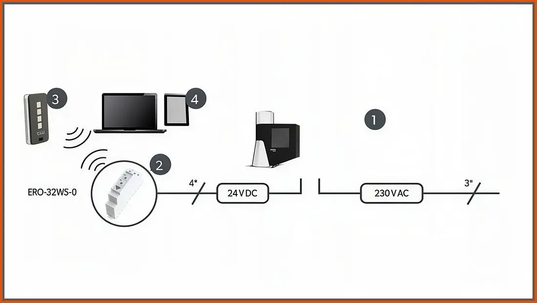 Schemat podłączenia pilota uRemote PRO BleBox