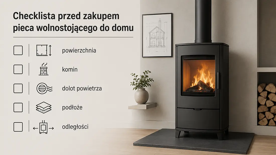 checklista przed zakupem pieca wolnostojącego do domu
