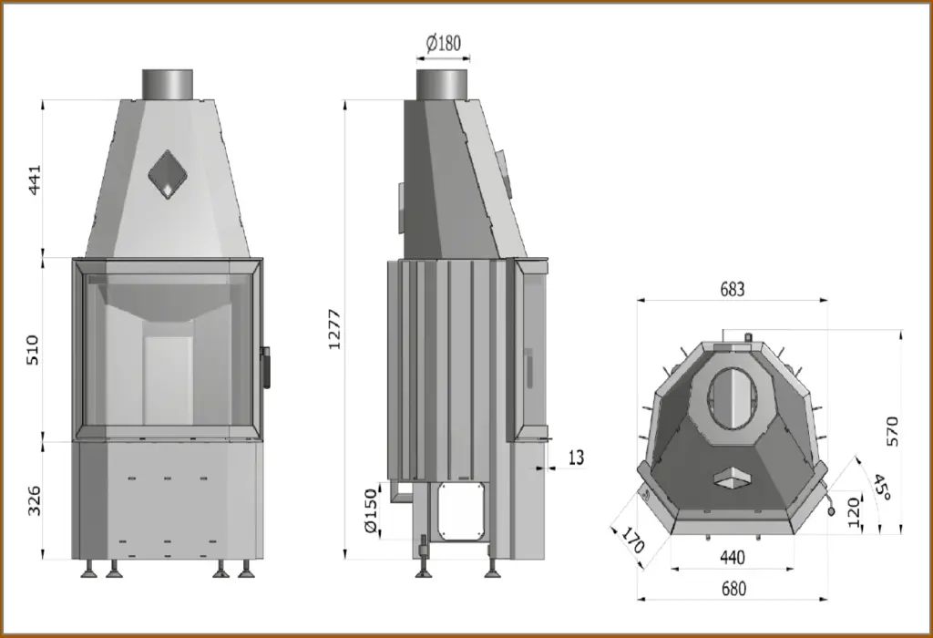 Wkład-kominkowy-Hajduk-Prisma K-rysunek