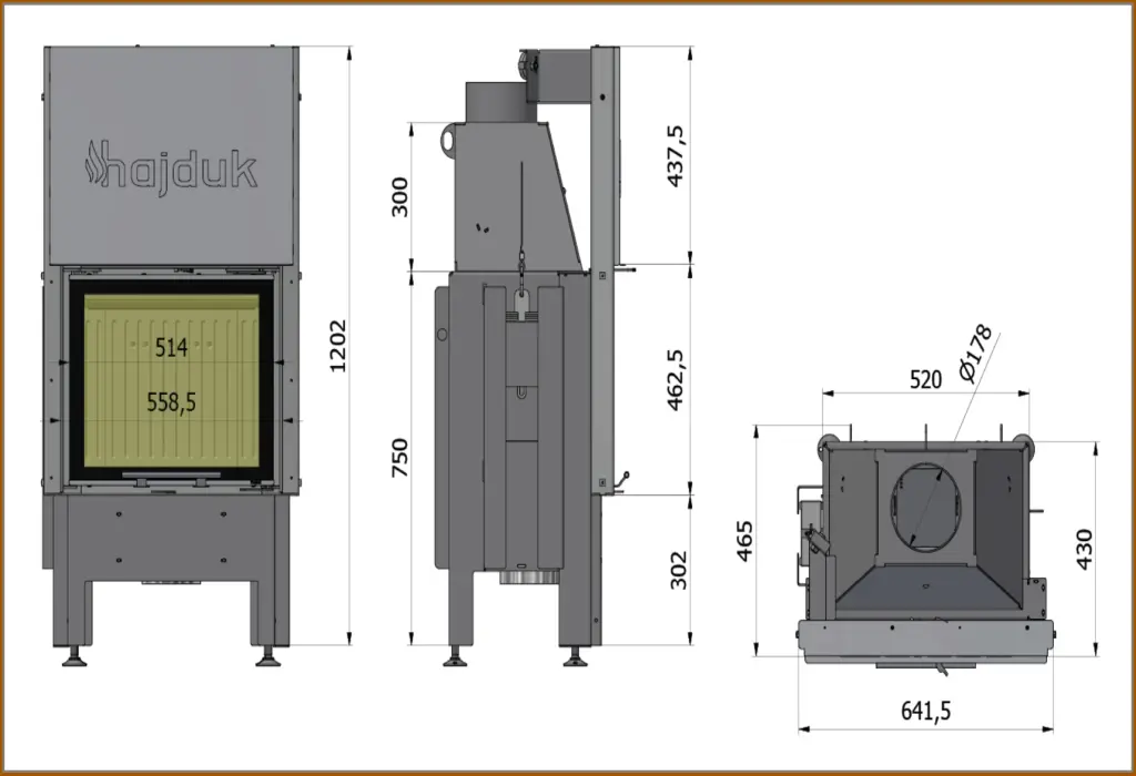 Wkład-kominkowy-Hajduk-Smart-XTh-rysunek