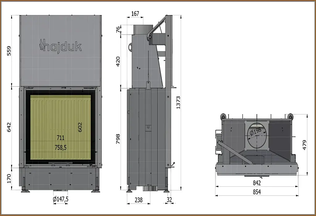 Wkład-kominkowy-Hajduk-Volcano-STh–rysunek