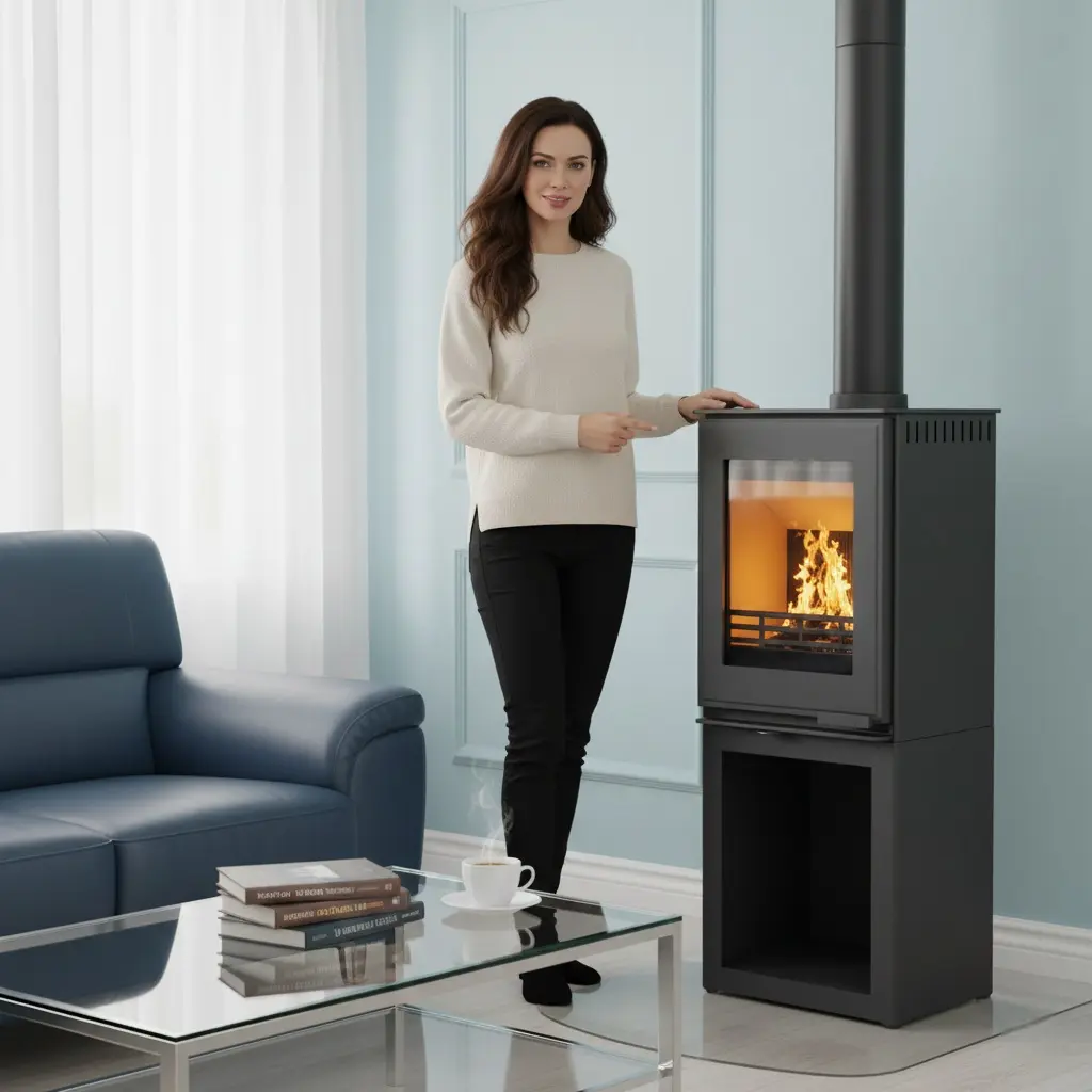 Piec wolnostojący koza 6,5 kW Kawmet HARITA S15i L-Box ECO EKOPROJEKT Harita-S15i-L-Box-Eco-interior2