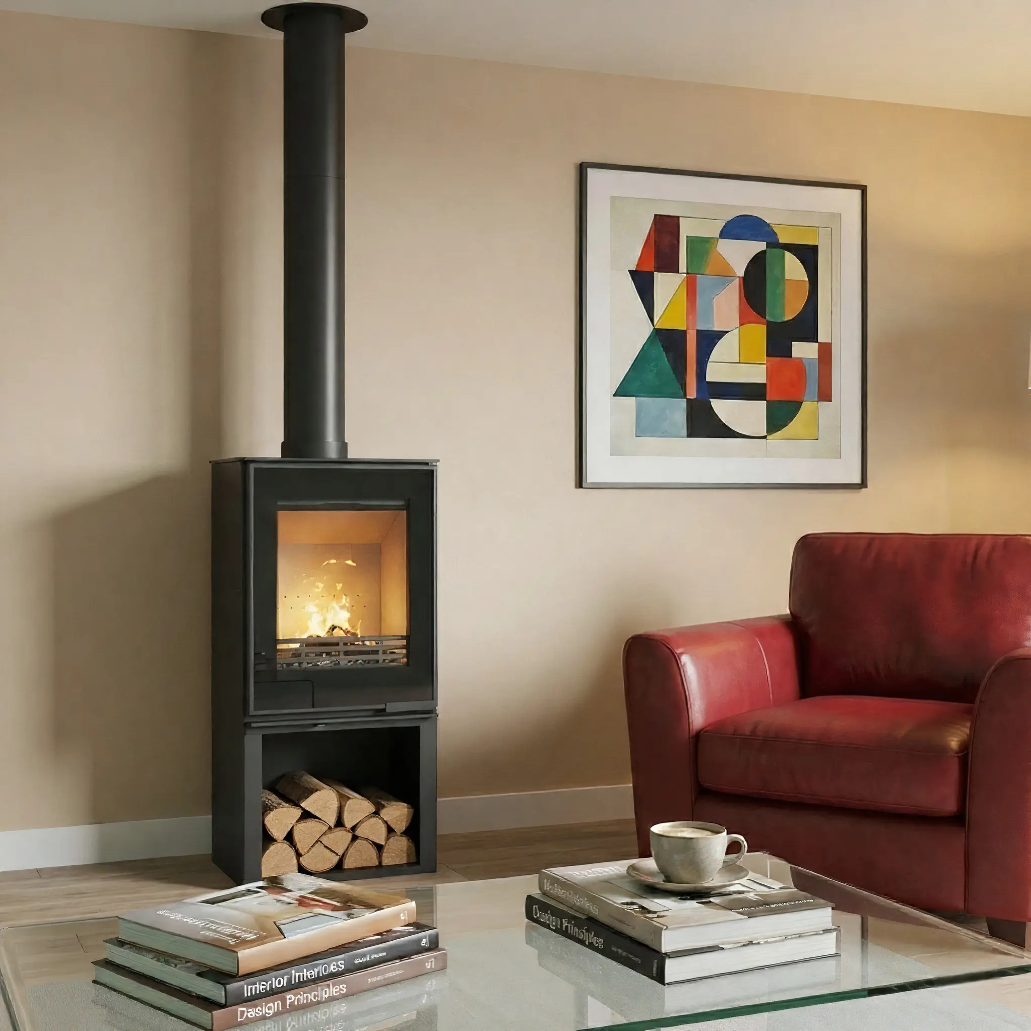 Piec wolnostojący stalowo żeliwny 9,5 kW KAWMET VENUS S16 L-Box ECO Venus-S16-L-Box-Eco-interior