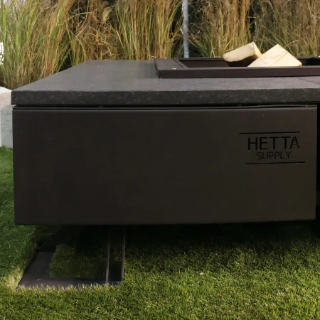 Palenisko ogrodowe Hetta Square 140 cm Inox/Granit Viscount