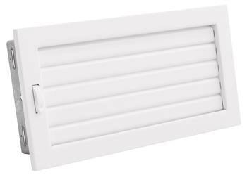 Kratka VENTLAB KRVZ325x195-ML.B z żaluzją ruchomą biała