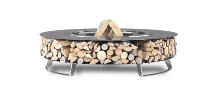 Palenisko ogrodowe Hetta Wood 120 cm Inox