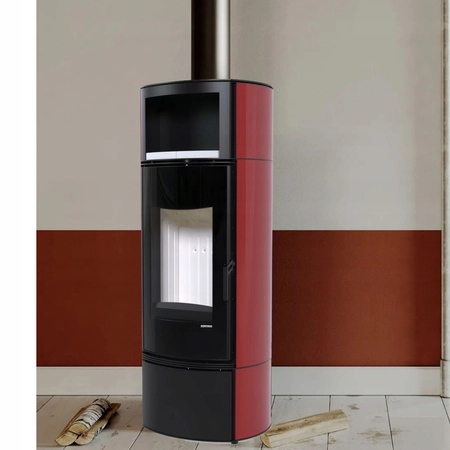 Piec kominkowy powietrzny wolnostojący stalowy 9 kW Defro Orbis Extento H