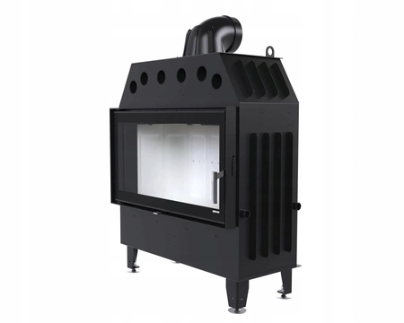 Wkład kominkowy prosty Defro Home Intra LA z zestawem do montażu zabudowy