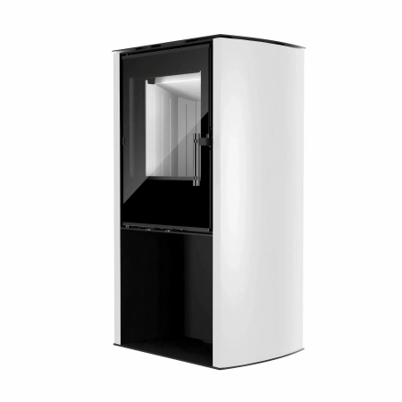 Piec kominkowy powietrzny Hitze Cane S-W biały