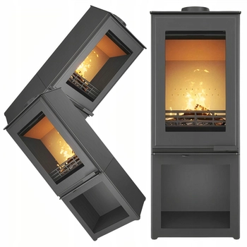 Piec wolnostojący stalowo żeliwny 9,5 kW KAWMET VENUS S16 S-Box ECO