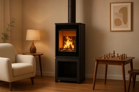 Piec wolnostojący koza 6,5 kW Kawmet HARITA S15i S-Box Decor ECO EKOPROJEKT