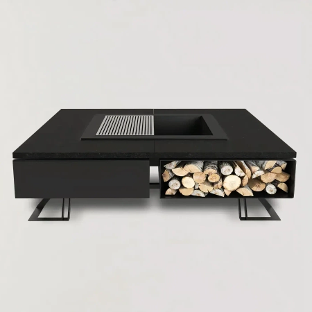 Ruszt do paleniska ogrodowego Hetta Square 180 cm Inox