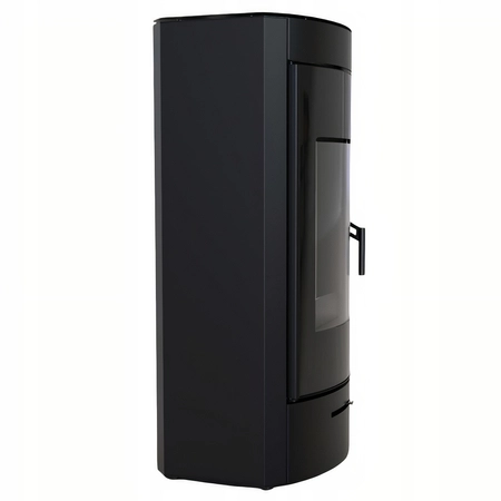 Piec kominkowy wolnostojący stalowy moc 9 kW Defro Orti Przyłącze Zestaw