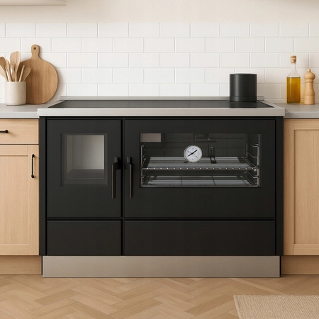 Piec kuchenny Kuchnia stalowy fajerki 9 kW Defro Culina S Przyłącze Zestaw