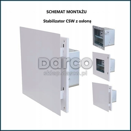 Osłona STYL-3 biała do stabilera wentylacji CSW1Darco