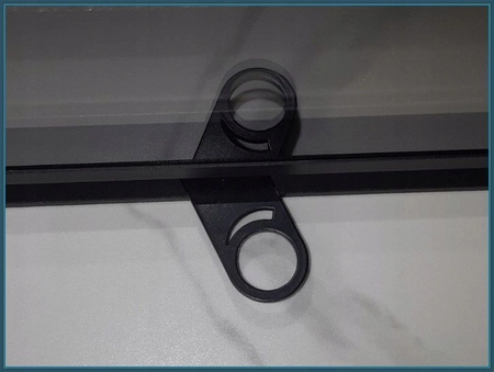 Kominek narożny lewy gilotyna Heatro 69LH black