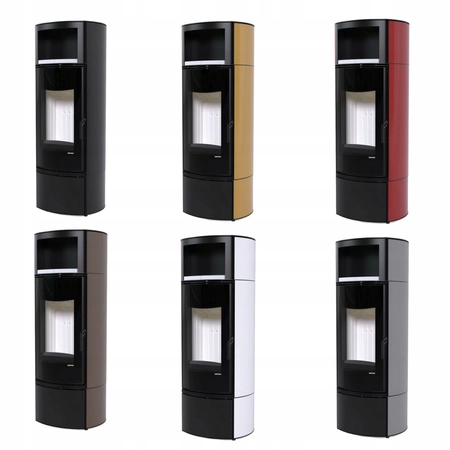 Piec kominkowy powietrzny wolnostojący stalowy 9 kW Defro Orbis Extento H