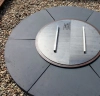 Pokrywa do paleniska ogrodowego Hetta Round 230 cm Black Inox