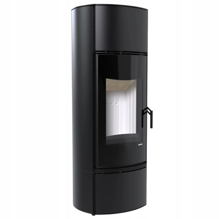 Piec kominkowy wolnostojący moc 9 kW Eko Defro Extento F Przyłącze Zestaw