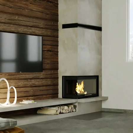 Wkład kominkowy lewy gilotyna 10 kW Defro Impuls ME BL G Zestaw montażowy