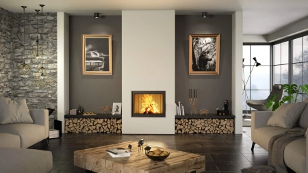 Wkład kominkowy z płaszczem wodnym Spartherm VARIA 1V H2O XL