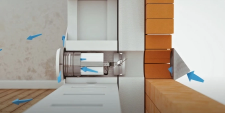 Nawietrzak okrągły z anemostatem i filtrem NO080A-CC Darco