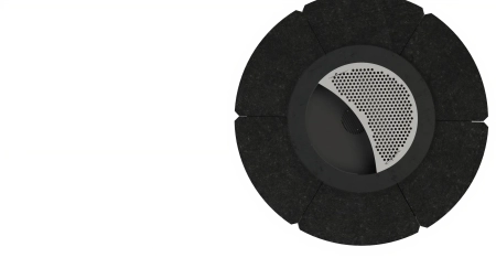 Palenisko ogrodowe Hetta Round 155 cm Black-Inox/Beton