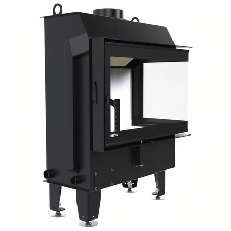 Wkład kominkowy prawy 7 kW Eko Defro Impuls SM BP Basic Zestaw montażowy