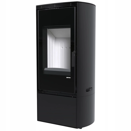 Piec kominkowy wolnostojący stalowy moc 9 kW Defro DEA Przyłącze Zestaw