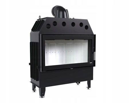 Wkład kominkowy prosty Defro Home Intra LA z zestawem do montażu zabudowy