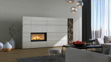 Wkład kominkowy powietrzny Defro Home INTRA LA G