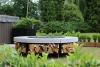 Pokrywa do paleniska ogrodowego Hetta Round 230 cm Black Inox