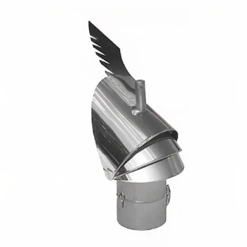 Nasada kominowa Rotowent Dragon RO150CH-DR-B z podstawą rurową otwieraną