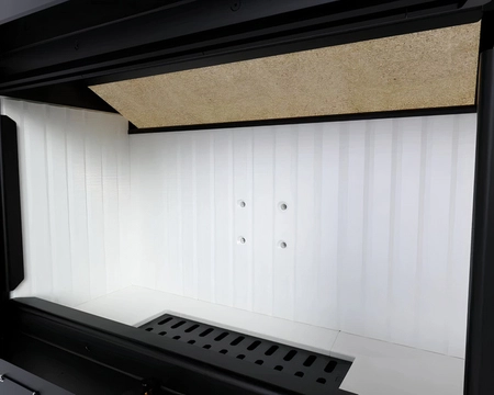 Wkład kominkowy prosty gilotyna 8 kW Eko Defro Impuls SM G Zestaw montażowy