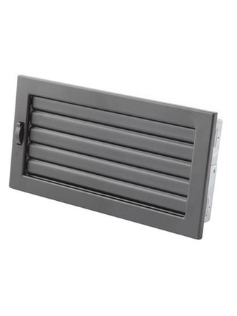 Kratka VENTLAB KRVZ325x170-ML.CZ z żaluzją ruchomą czarna