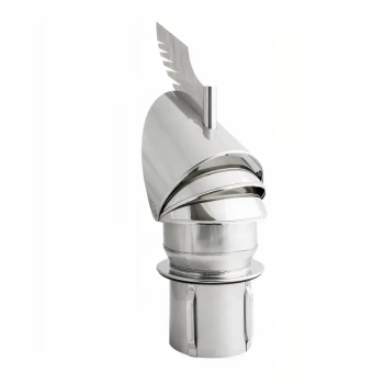 Nasada kominowa Rotowent Dragon RO180CH-DR-PT podstawa wciskana