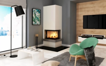 Wkład kominkowy powietrzny narożny Heatro 55P