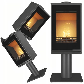 Piec wolnostojący stalowo żeliwny 9,5 kW KAWMET VENUS S16 Leg Decor ECO