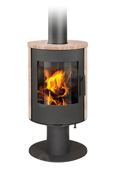 Piec kominkowy obrotowy Romotop EVORA T 07 piaskowiec