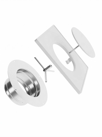 Anemostat metalowy prostokątny biały ASKV160-ML.B Ventlab