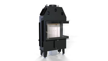 Wkład kominkowy prawy Defro Home INTRA SM BP Slim