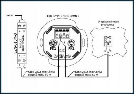 Elektroniczny regulator obrotów ERO-32MN-1CZ DARCO
