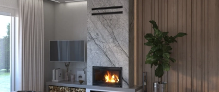 Wkład kominkowy żeliwny Kawmet W15 (16,3 kW) Eco