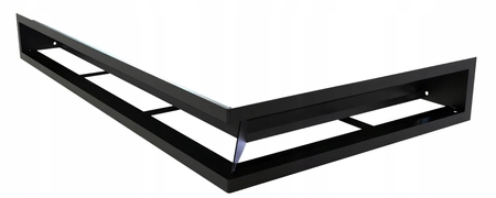 Kominek wkład narożny Defro Home Impuls SM BL i zestaw do montażu zabudowy