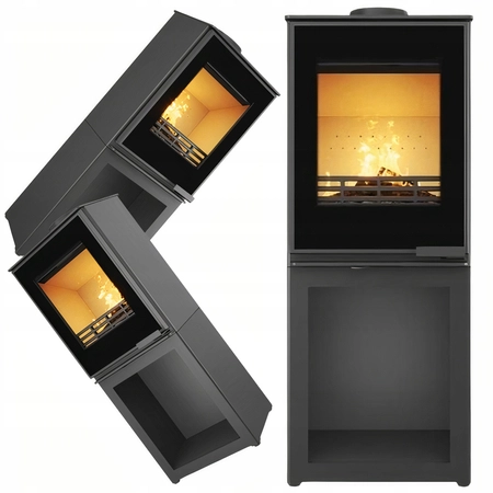 Piec wolnostojący koza 5,7 kW Kawmet HARITA S15v L-Box Decor ECO EKOPROJEKT