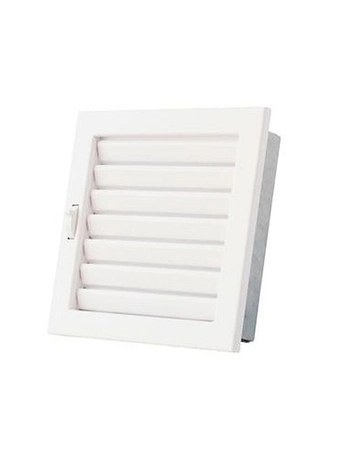 Kratka VENTLAB KRVZ220x220-ML.B z żaluzją ruchomą biała