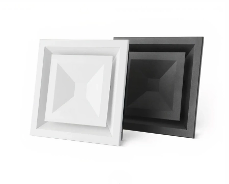 Anemostat metalowy prostokątny czarny ASK125-ML.CZ Darco