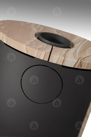 Piec kominkowy obrotowy Romotop EVORA T 07 piaskowiec