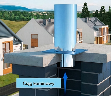 Przedłużenie komina okrągłe PKO300/500-Z8