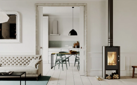 Piec kominkowy powietrzny Defro Home SOLUM LOG